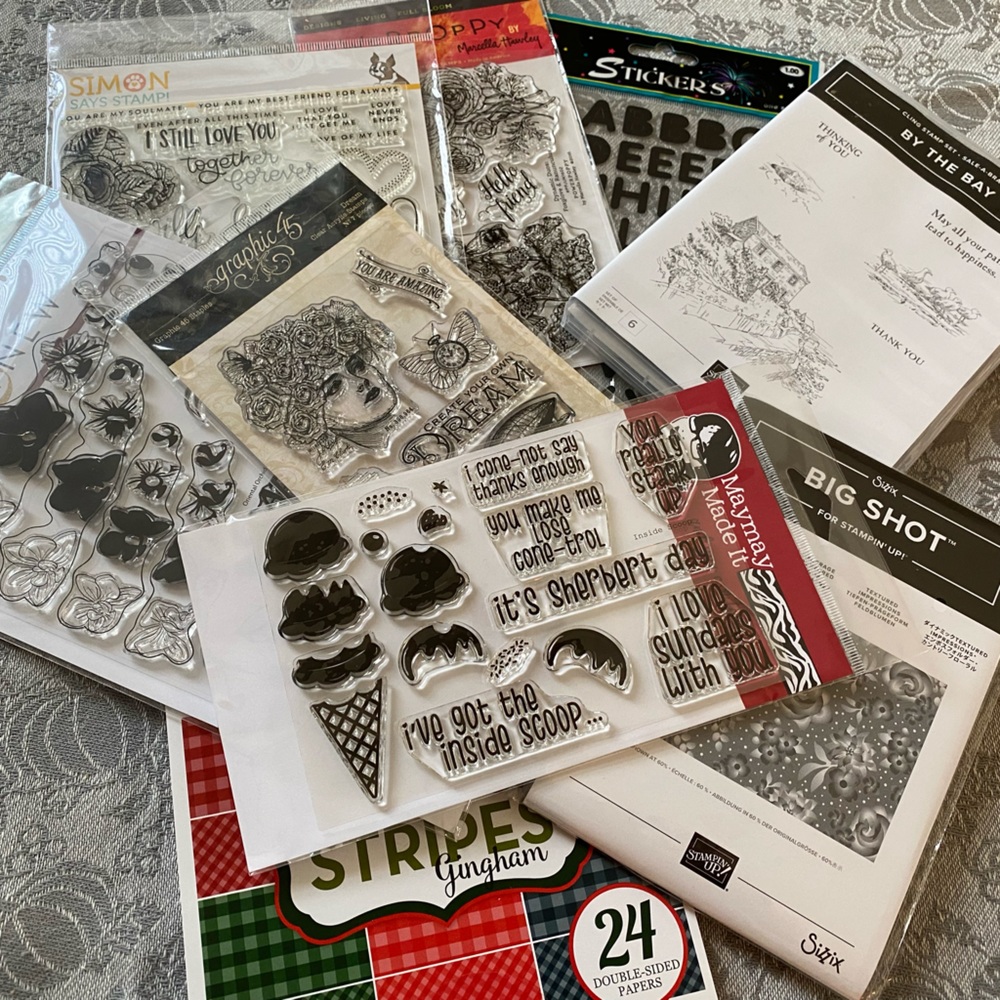9 Piece Celebrating the Ones You Love Crafting Items.  $105 Value